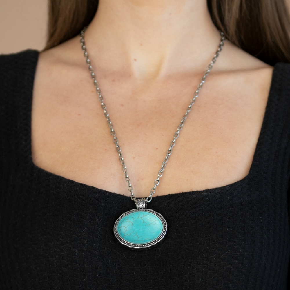 Turquoise Necklace with Earrings